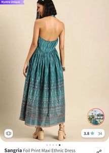 New Backless Myntra Ethnic Maxi Dress