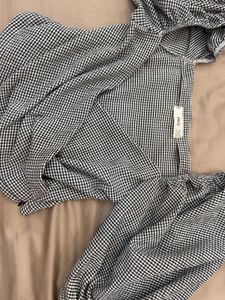 Gingham Puff Sleeve Top