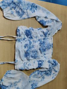 Floral Print Crop Top
