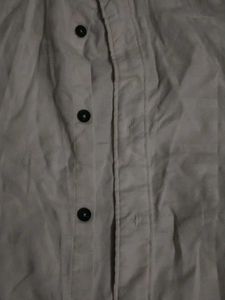 White And Black Button Shirt 42 Size Is Perfect