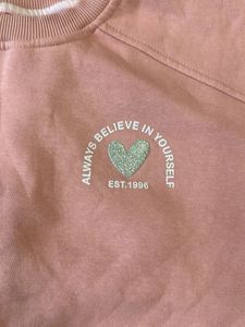 Peach colour Wool top for girls