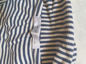 Striped Polo Crop Top