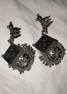 Statement Silver Earrings