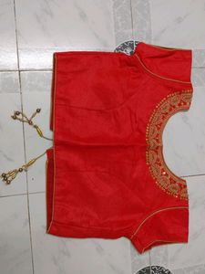 This Is Red Colour Heavy Moti Work Blouse ❤️