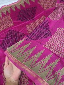 Banarasi Zari dupatta on cotton fabric.