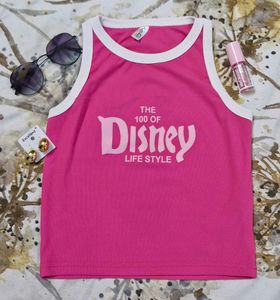 DISNEY PINK CROP TANK TOP