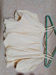 Elegant Off-Shoulder Cream Top