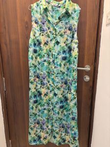 Floral Print Sleeveless Dress