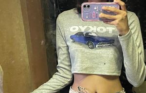 Cute Graphic Crop Top