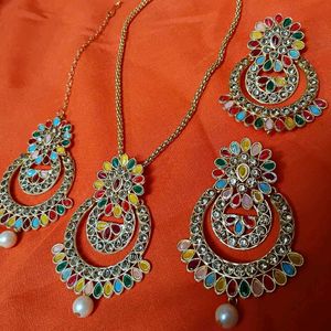 Colorful Indian Jewelry Set