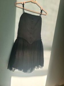 black mini dress