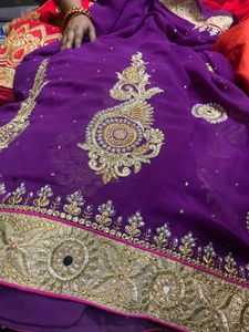 Elegant Purple Saree