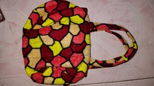 Colorful Geometric Patterned Handbag