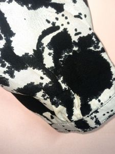 A-line Black And White Top