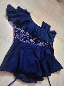 Blue Flowery Top