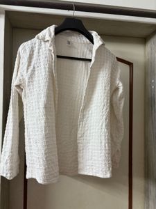 Self patterned Korean shirt