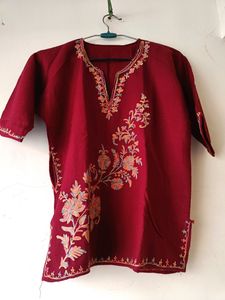 Kashmiri Embroidered Firan For Girls Age 4