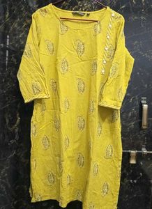 Printed Button Kurta