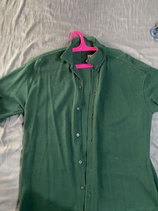 Green Boxy Zara Shirt