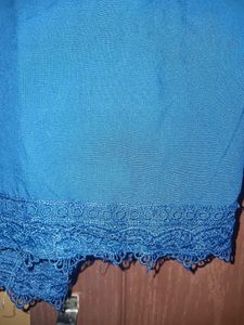 Teal Embroidered Kurti
