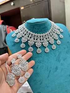 American Diamond Jewellery Set