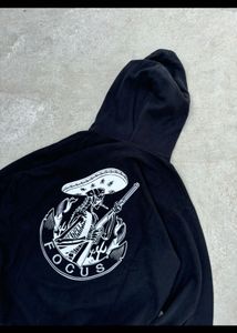 SALE 🪔Black Back Printed Hoodie