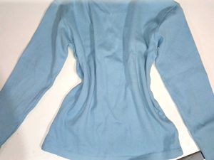 Baby Blue Bunny Long Sleeve Top
