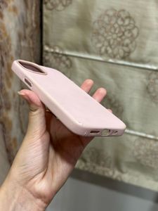 iphone 14 Powder Pink Leather Case
