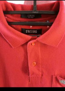 Red Short Sleeve Polo Shirt