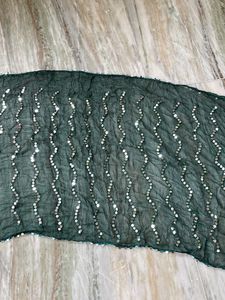 Dark Green Colour Dupatta