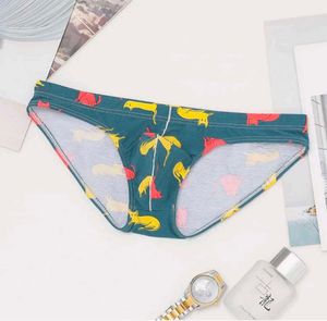 Mens Fashion Printed U Convex Pouch Breathable