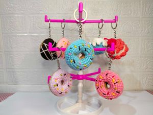 Crochet Donut Keychain