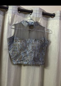 Grey heavy lehenga