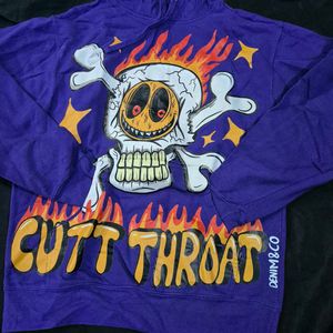 oversized Cutt Throat Hoodie|goth|halloween|