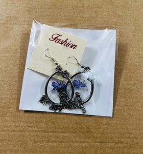 Bird &amp; Flower Earrings Only 1