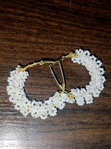 Handmade Beaded Hoop Earrings