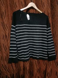 H&amp;M Striped Long Sleeve Sweater
