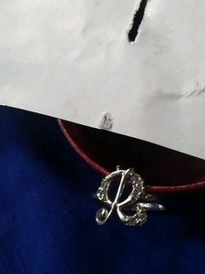 R Initial Silver Ring