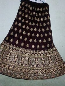 Elegant Embroidered Lehenga Skirt