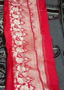 New Red Banarasi Dupatta