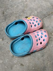 Kids Pink &amp; Blue Clogs