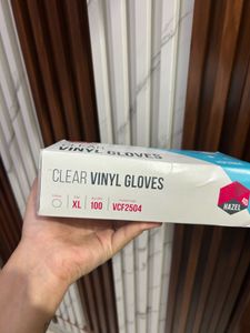 Clear Vinyl Gloves - XL, 100 Count