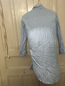 Blue White Strip Shirt For Women