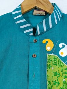 Women Green Printed Kurti