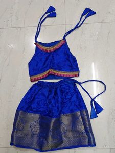 Blue Kids Lehenga Choli Set