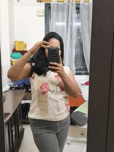 Sequins Sober Sleevless Top