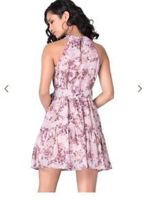 Floral Halter Neck Dress