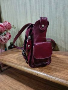 Imported Original Leather Sling Bag