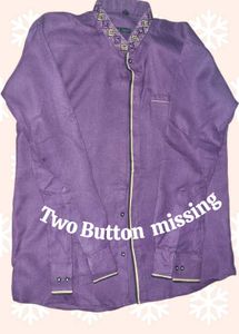 Carl Louis Purple Embroidered Polo