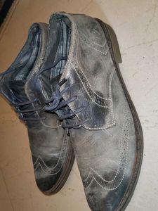 Faded grey finished, Numero Uno formal shoes
